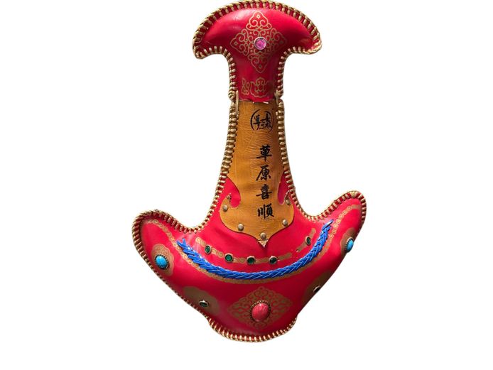 Decorative Chinese Baijiu Spirit Bottle - Ornate Saddle Design 