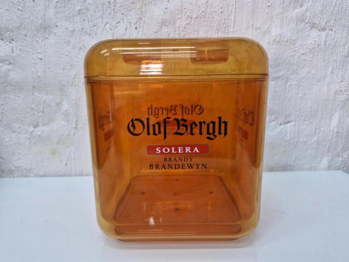 Vintage Olof Bergh Amber Plastic Ice Bucket