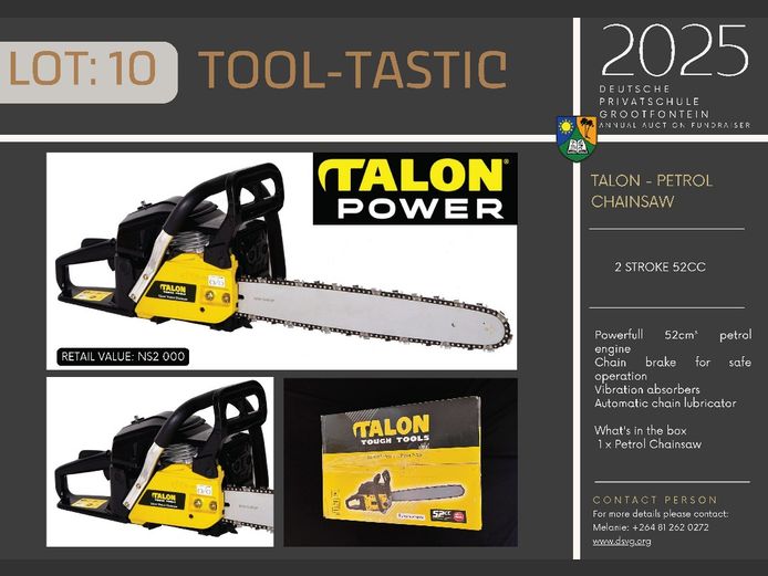 TALON  - PETROL CHAINSAW | TOOL-TASTIC