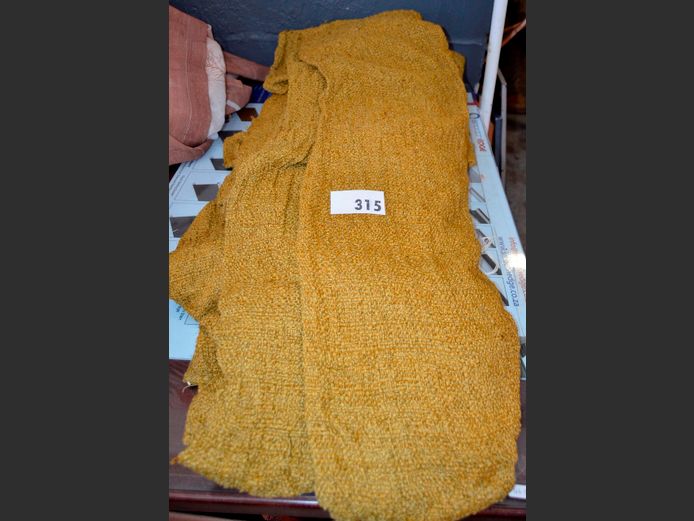 SET OF 4 MUSTARD CURTAINS