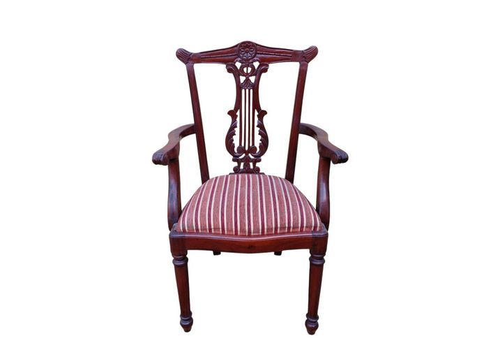 Vintage Chippendale Style Occassional Armchair