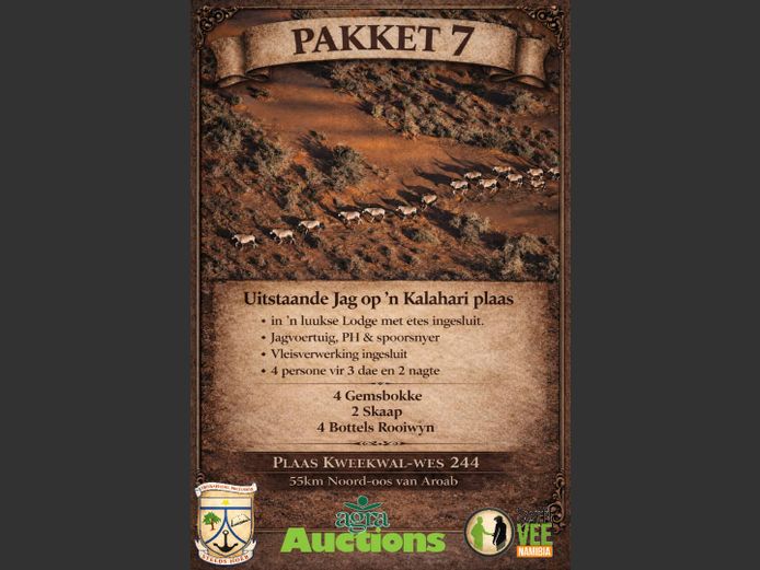 HUNTING PACKAGE | RIVAATSKOOL EXCELSIOR JAGPAKKETTE AANLYN VEILING