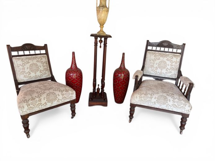 Set of Victorian Style occasional Chairs 