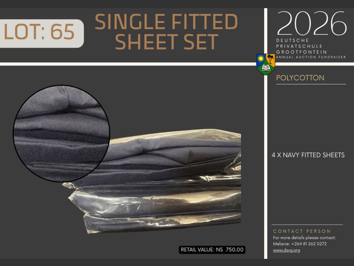 DEUTSCHE PRIVATSCHULE GROOTFONTEIN | SINGLE FITTED SHEET SET
