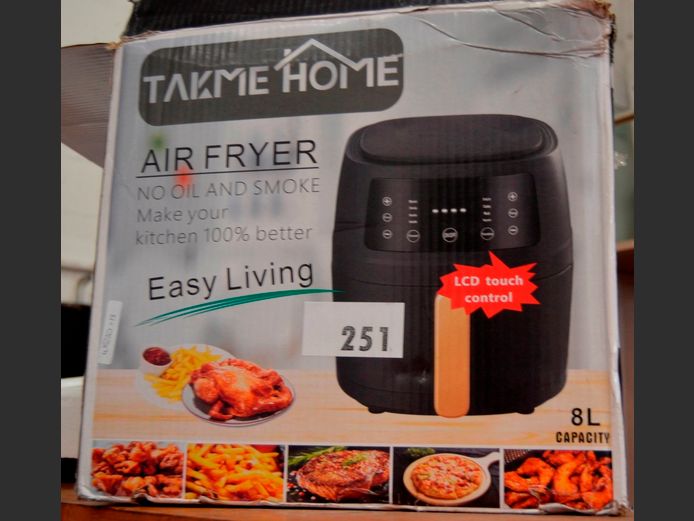 TAKE ME HOME 8 LITRE AIR FRYER [Switches on, untested further]