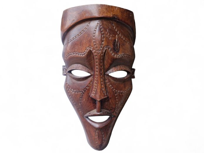 Traditional African hand Carved Mask