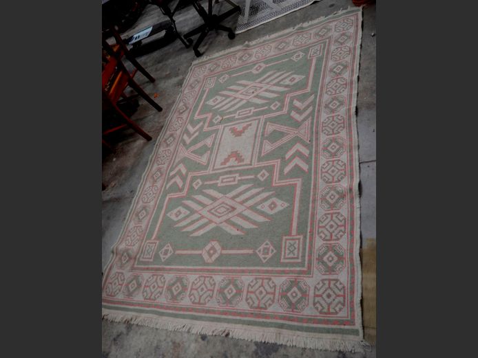 BEIGE, CREAM & DUSTY PINK CARPET, 153 x 230cm