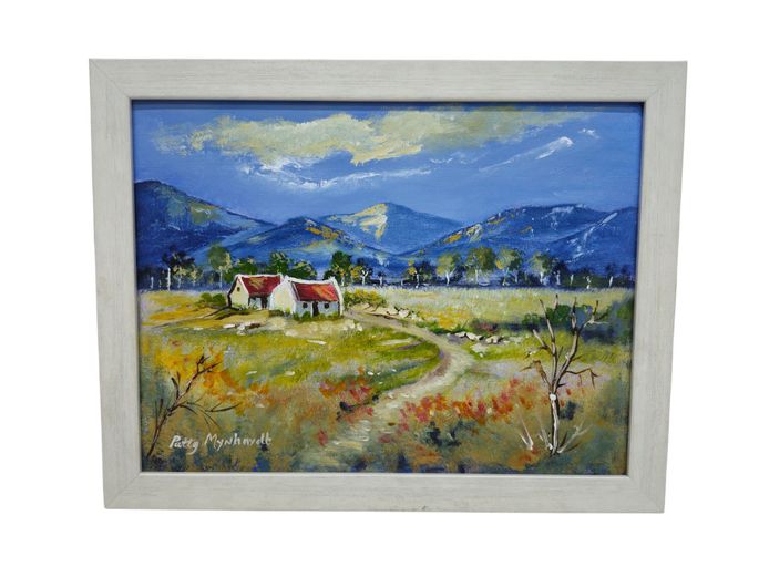 Patty Mynhardt Framed Original Landscape Painting