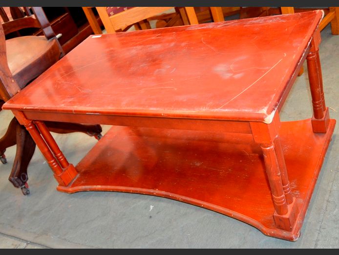 COFFEE TABLE WITH BOTTOM SHELF, 94 x 51 x 45cm [Scratched]
