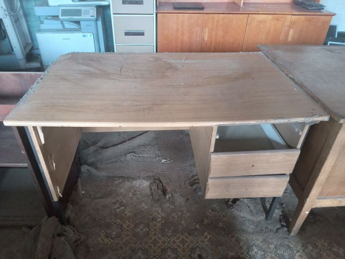 Wooden office desk scrap