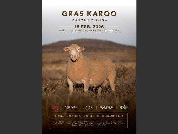 GRAS KAROO DORMER VEILING