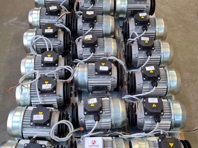 Electric motors: 0.5 HP x 19