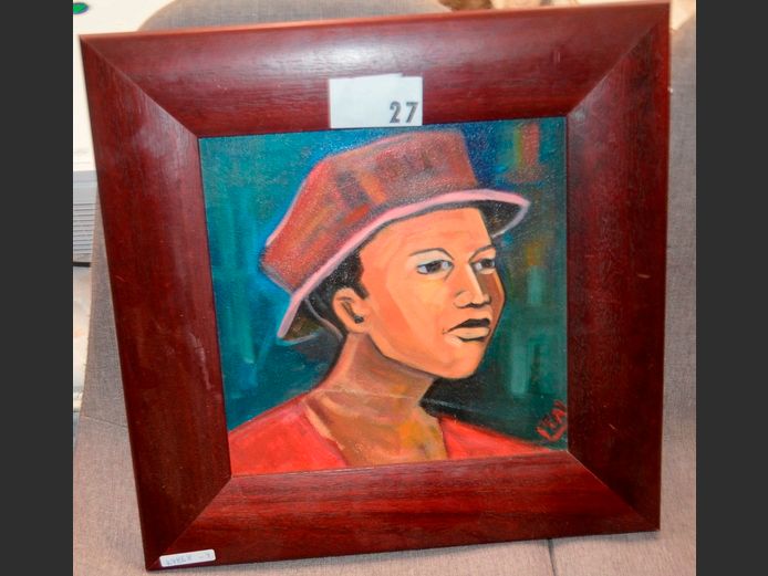 ITAI VANGANI OIL ON BOARD, 28 x 28cm [S6202]