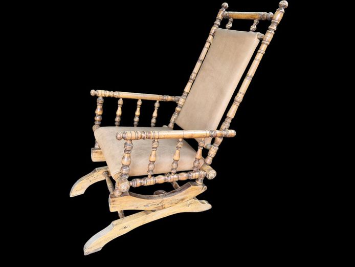 19th Century Edwardian Spindle Rocking Chair