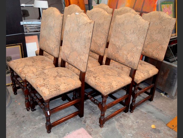 SET OF 8 VICTORIAN MAHOGANY DINING CHAIRS