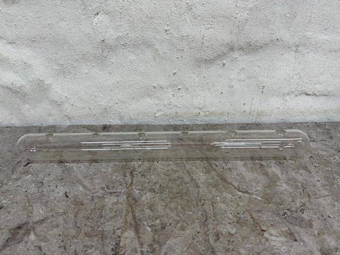 Modernist Multi-Socket Blown Clear Glass Propagation Tube Base