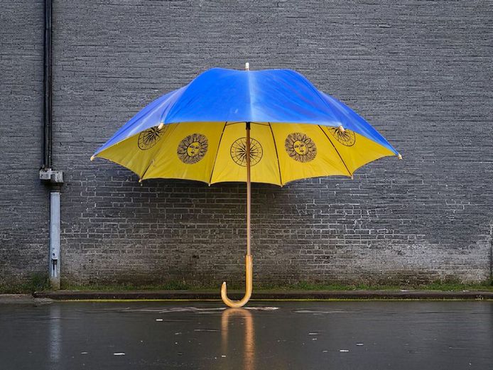 Vintage Aramis Bamboo Umbrella
