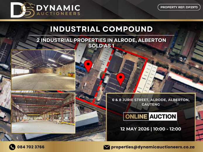 DUAL PROPERTY AUCTION INDUSTRIAL PROPERTIES ALRODE ALBERTON