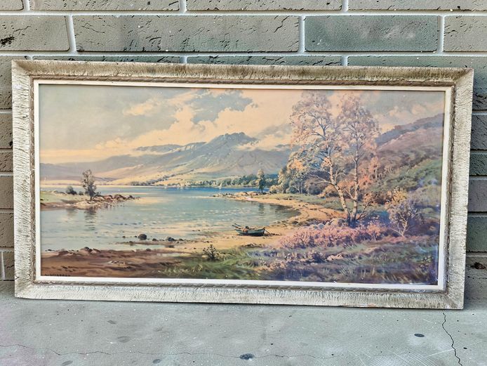 Antique William McGregor Print of Scottish Highland Loch