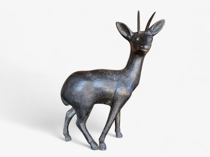 Vintage Fiberglass Antelope Sculpture