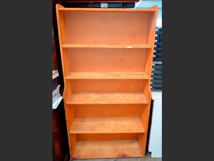 PINE 5-TIER BOOKSHELF, 90 x 31 x 174cm