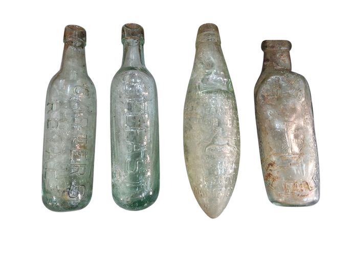 Collection of Antique Glass Bottles