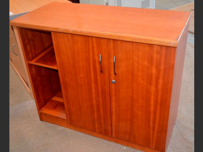 CHERRYWOOD 2-DOOR CABINET, 96 x 44 x 80cm