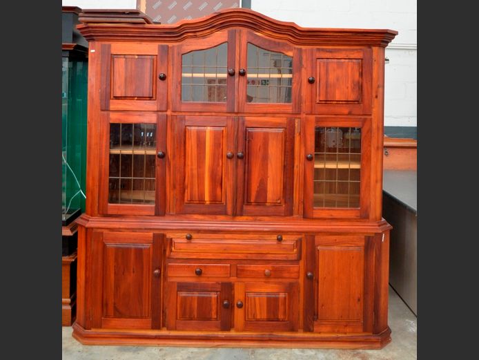 BLACKWOOD 12-DOOR, 3-DRAWER CABINET, 205 x 55 x 208cm