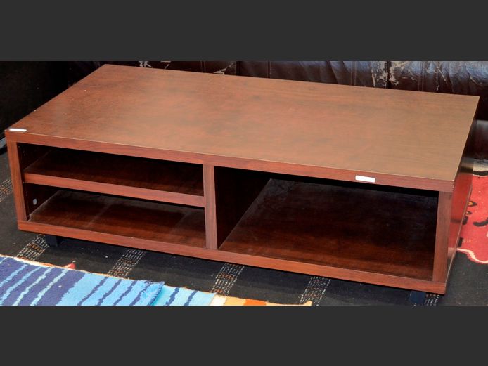 IMBUIA FOIL 4-TIER TV STAND, 120 x 60 x 38cm