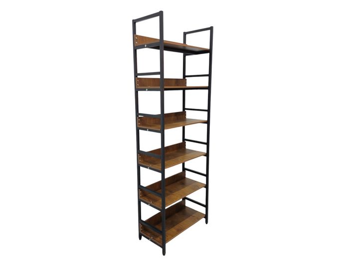 Modern Industrial 6-Tier Etagere Shelving Unit