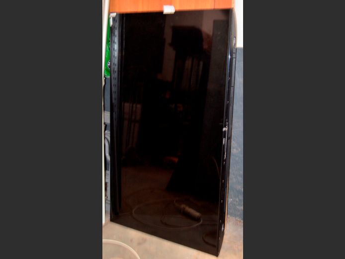 SKYWORTH 65" L.E.D. TV [Switches on, untested further, screen cracked] ### LICENCE PLEASE ###