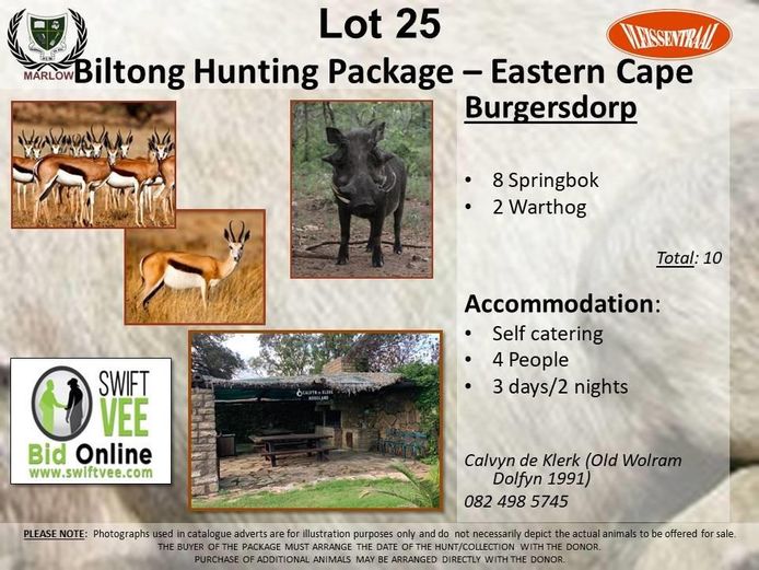 Biltong Hunting Package- Eastern Cape