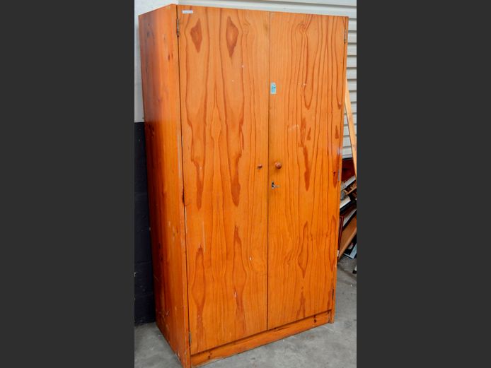 PINE 2-DOOR WARDROBE, 94 x 52 x 176cm