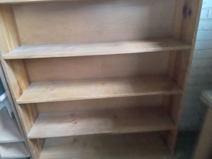 Wooden bookshelf