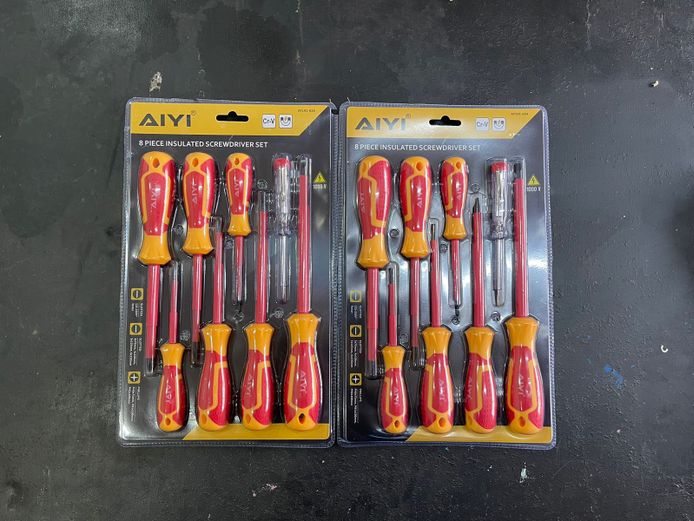 Insulated screwdriver set 8piece x2