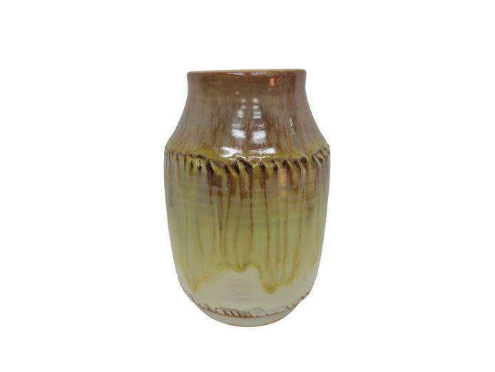 Vintage Liebermann Pottery Drip-Glazed Studio Ceramic Vase