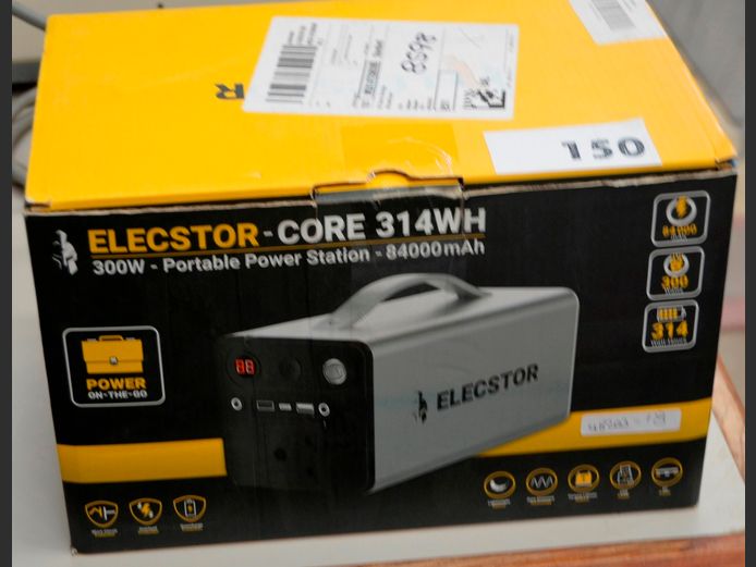 ELECSTOR 300W PORTABLE POWER STATION [Switches on, Untested further]