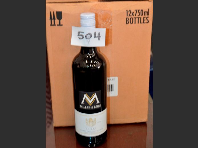 LOT OF 12 x 750ml BOTTLES MILLERS MILE 2014 SHIRAZ [Condition of contents unknown]