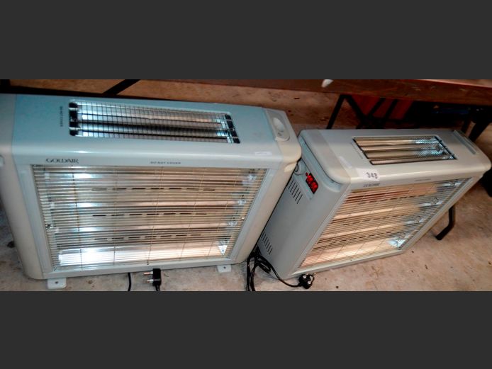 LOT: 2 x GOLDAIR 6-BAR HEATERS [Switch on]
