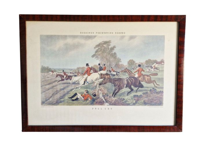 Vintage Print "Full Cry" Herring's Fox-Hunting Scenes
