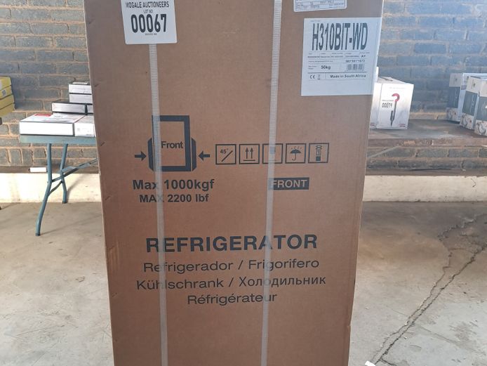 HISENSE TITANIUM INOX COMBINATION FRIDGE H310BIT-WD