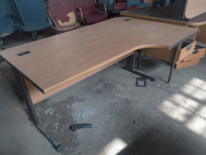 Wooden office desk scrap