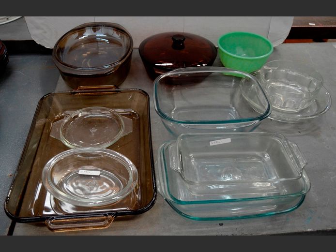 ARCUISINE CASSEROLE WITH LID, OVEN DISHES, etc