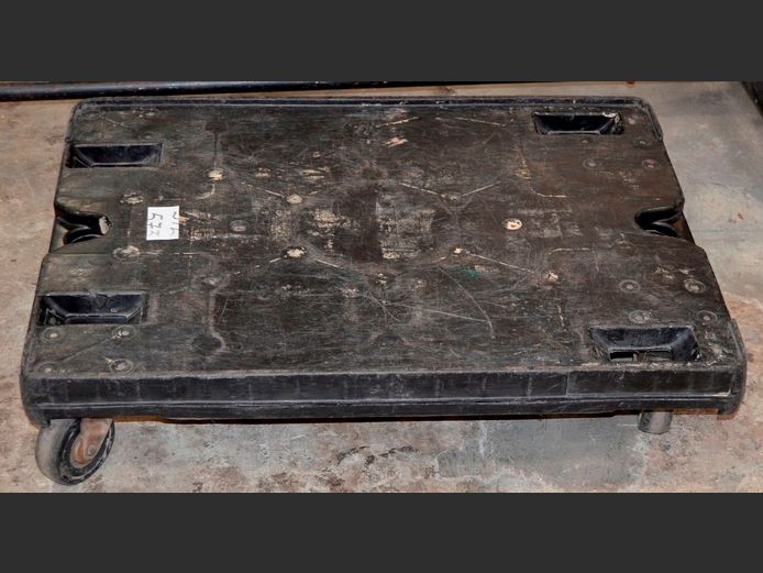 BLACK FURNITURE TROLLEY
