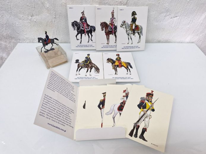 "Mundur Polski 1797-1815" by Ryszard Morawski, Karabela Polish Military Uniform Postcard Portfolio Set