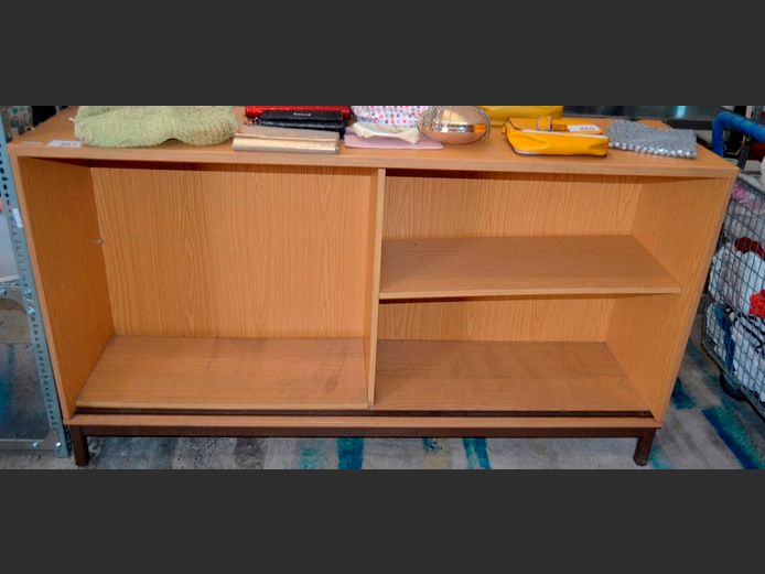 OAK FOIL 4-TIER SHELF, 160 x 42 x 89cm