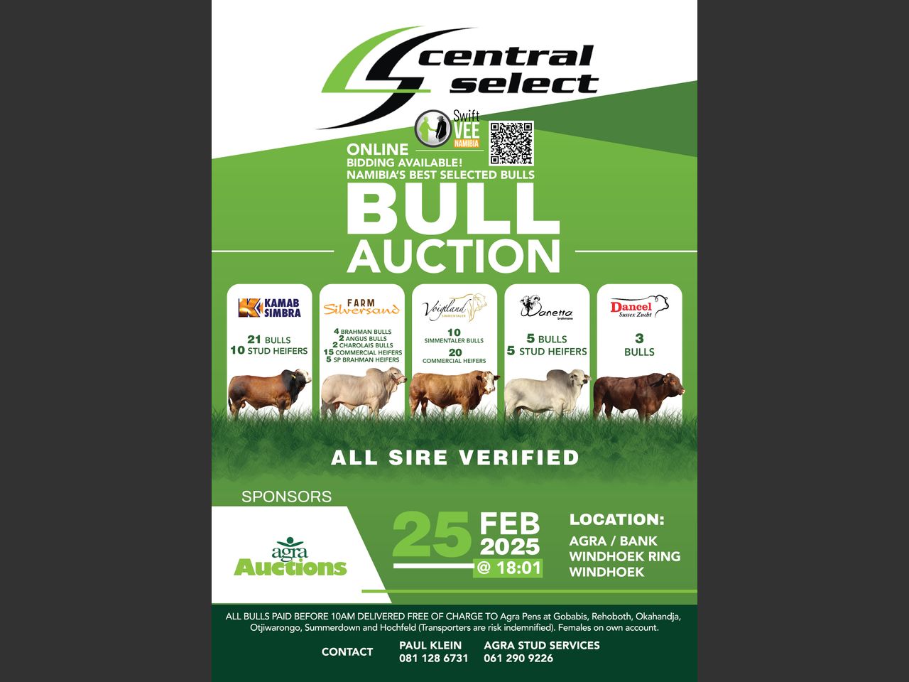 CENTRAL SELECT BULL AUCTION - NAMIBIA'S BEST SELECTED BULLS | SwiftVEE ...