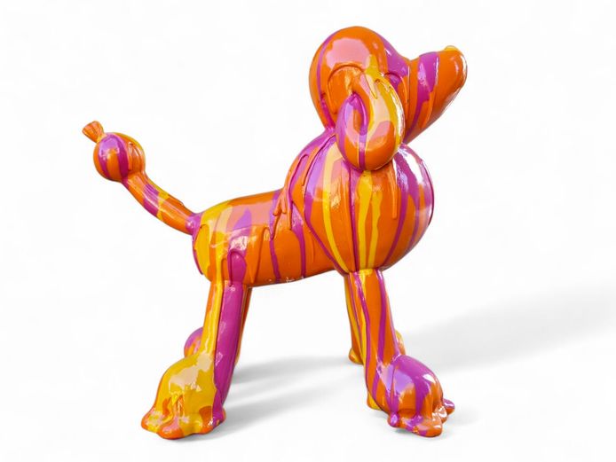 Graffiti Foxy Balloon Poodle Figurine