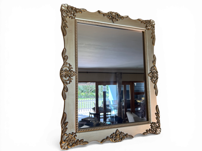 Ornate Champagne Gold Wall Mirror (Baroque Style)
