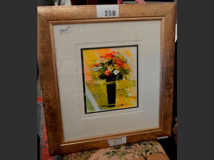 KOBUS LE GRANGE OIL ON PAPER, SIGNED, 22 x 18cm